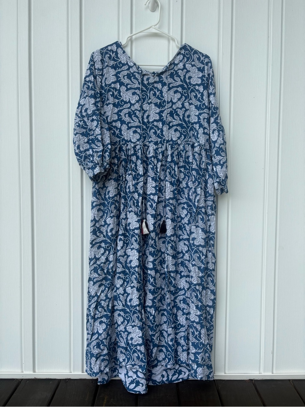 Shae by Sassafras Blue Boho Floral Maxi Dress XXL